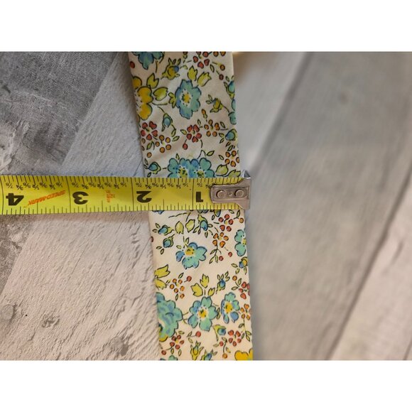 J.Crew Womens Floral Cotton Belt With Gold Circle Buckle S/M New - Picture 7 of 7